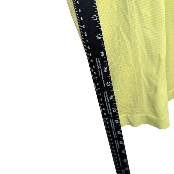 Athleta Tank Top Women's Small Racerback Striped Athletic Neon Green Active - Picture 6 of 8